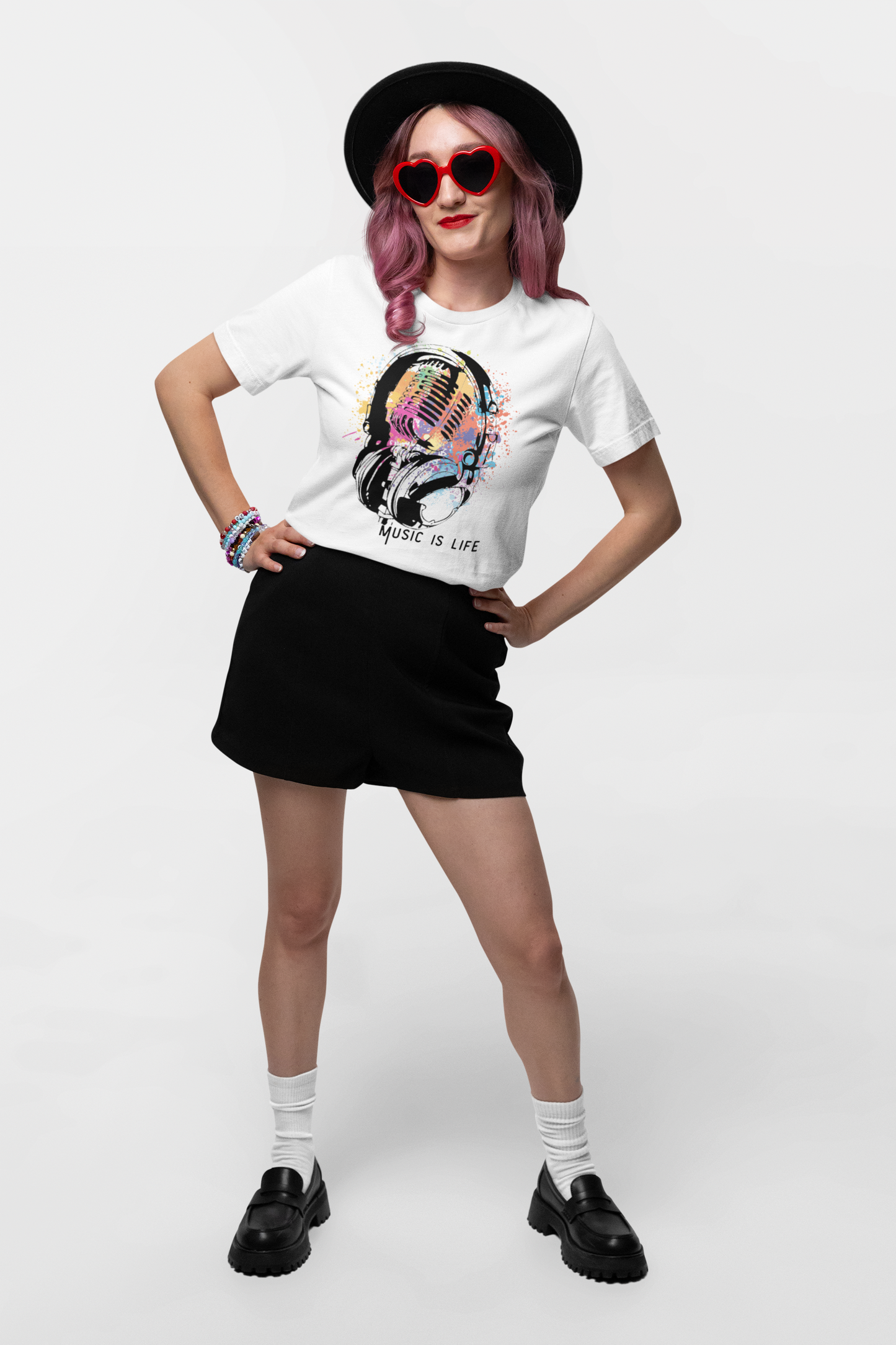 Multi colored Headphone (Print on front)