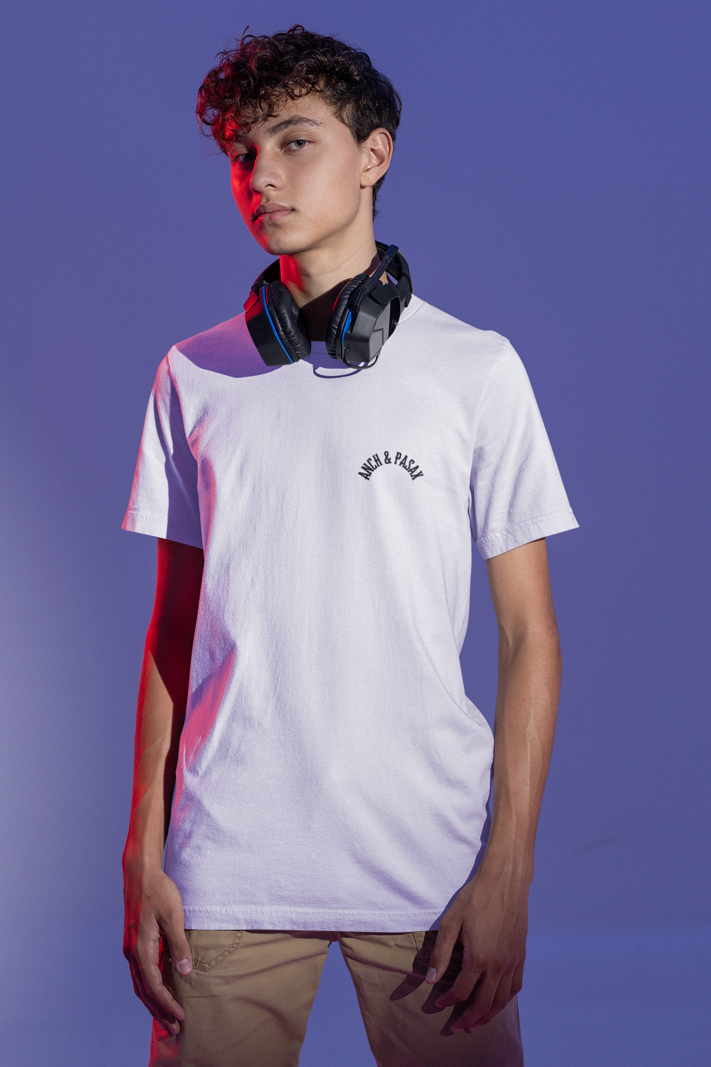 Multicolored headphone (Print on back)