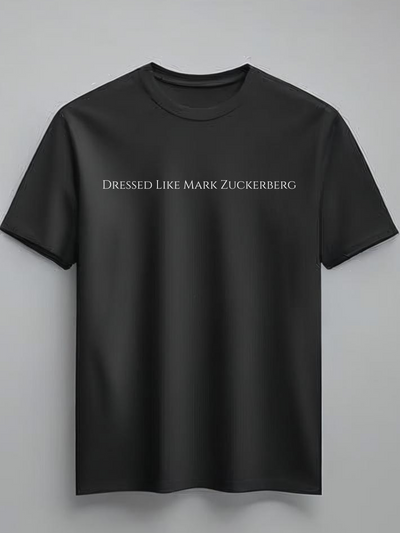 Dressed like Mark Zuckerberg
