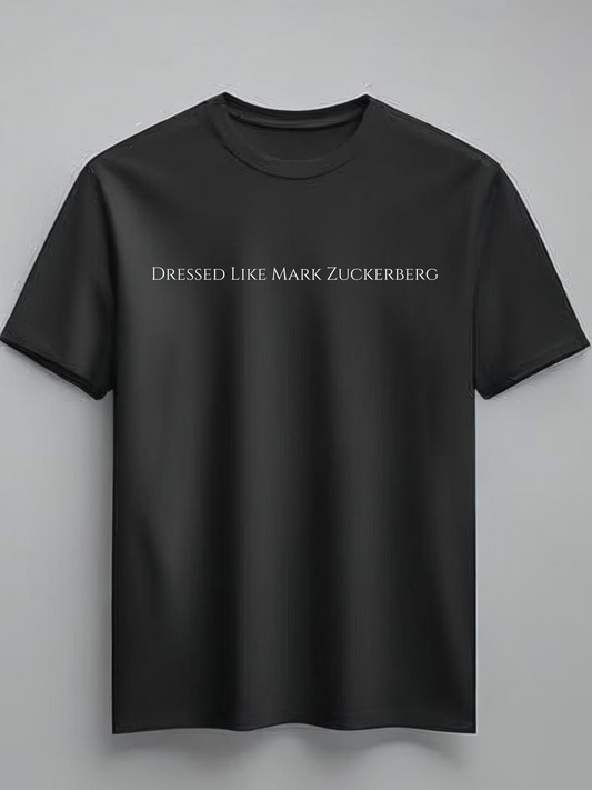 Dressed like Mark Zuckerberg